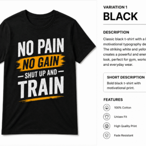 Classic black T-shirt